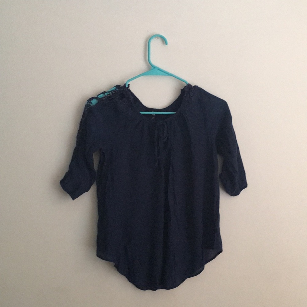 navy blue blouse